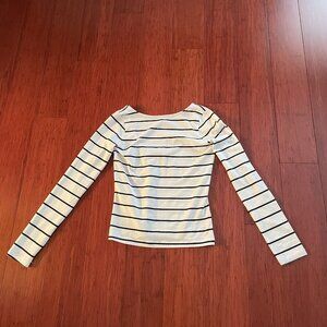 Madewell Long-Sleeve Scoopback Tee, size XS